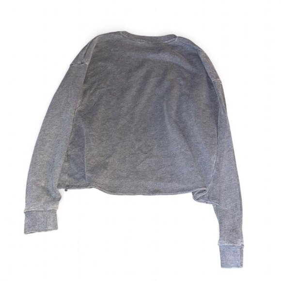 Junk Food Pink Floyd Graphic Crop Sweatshirt Gray Multicolor - Picture 3 of 3